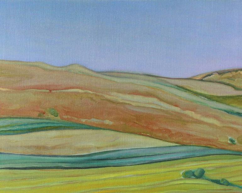 Original Cubism Landscape Painting by Serge Vasilendiuc