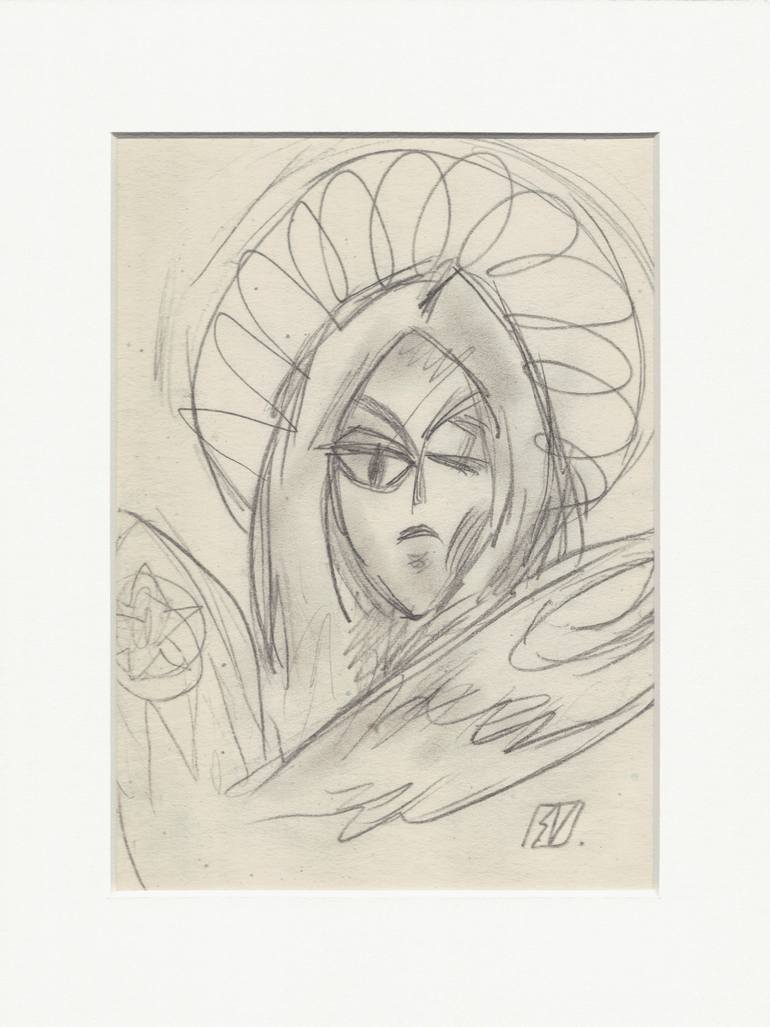 Original Documentary People Drawing by Serge Vasilendiuc