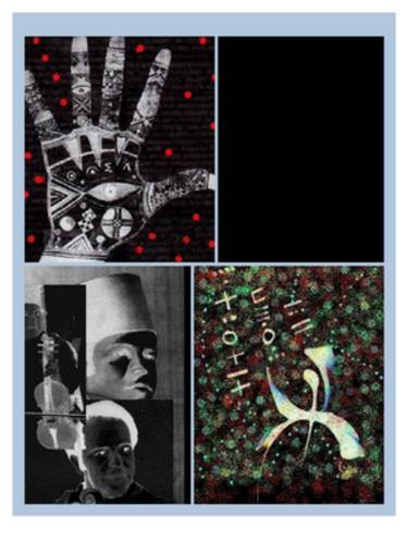 Saatchi Art Artist Hicham Elmoutaghi; Collage, “MISTICAL AMAZIGH(SOLD)” #art
