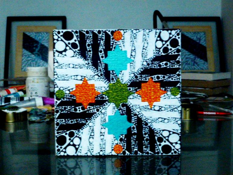 Original Abstract Painting by Hicham Elmoutaghi