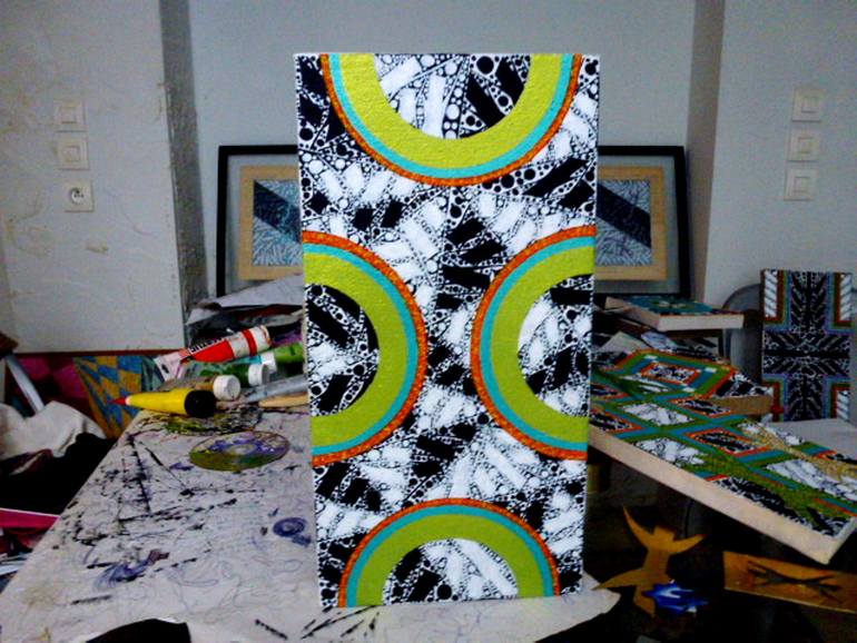 Original Abstract Painting by Hicham Elmoutaghi