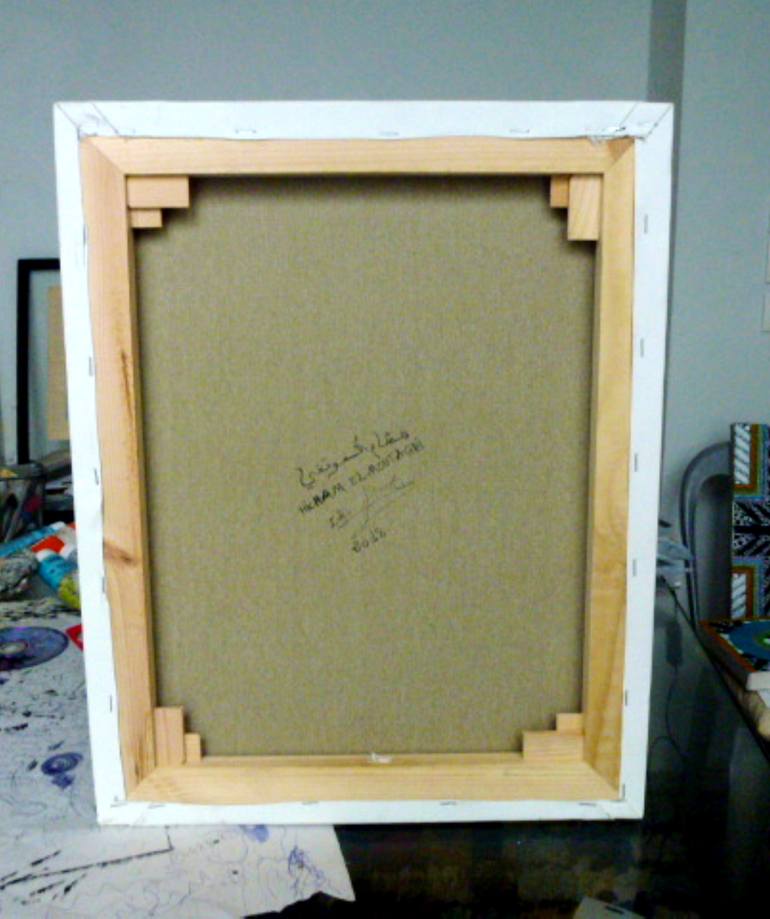 Original Conceptual Abstract Painting by Hicham Elmoutaghi