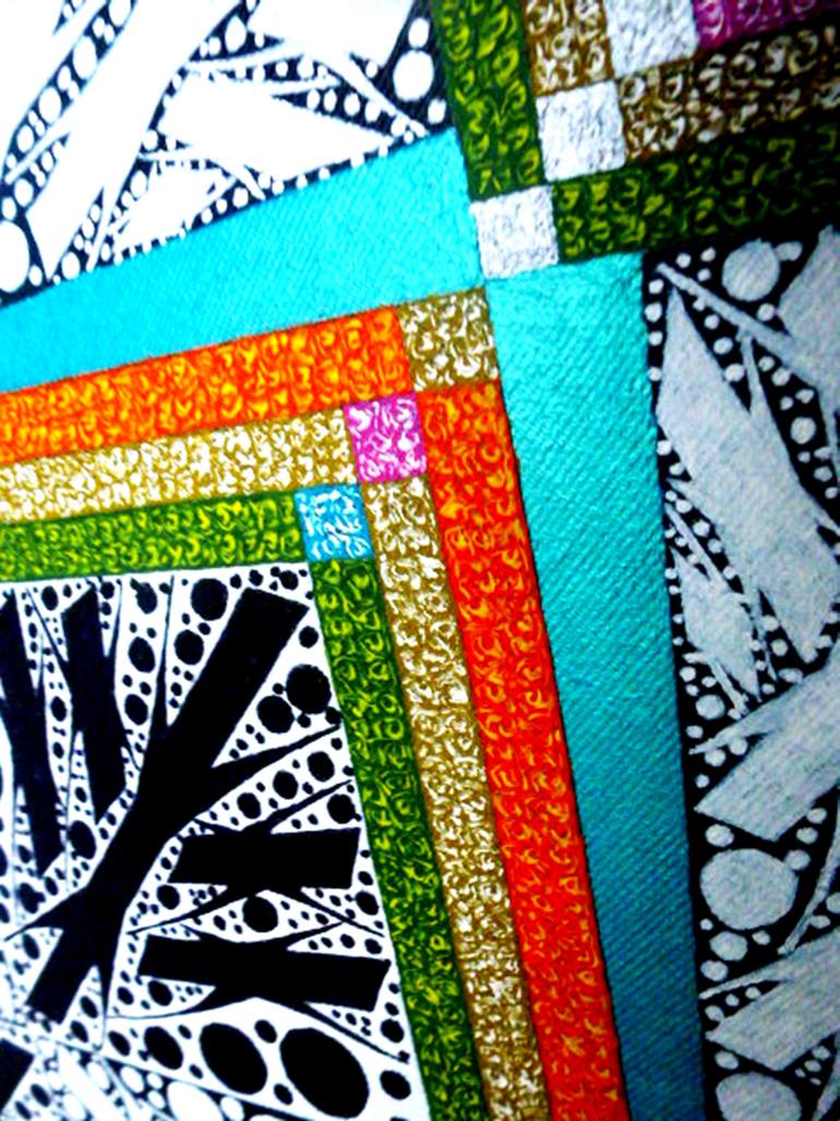 Original Conceptual Abstract Painting by Hicham Elmoutaghi