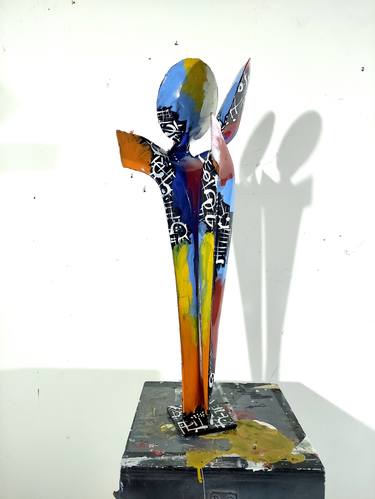 Original Figurative Love Sculpture by Santi Flores