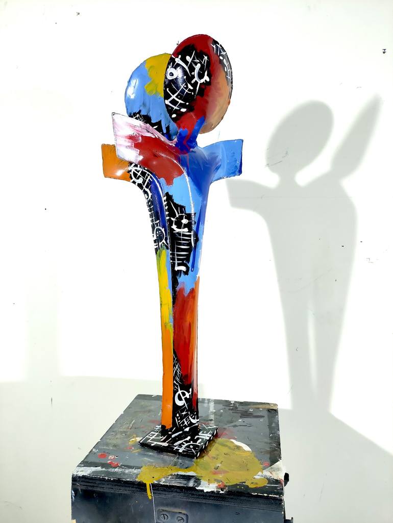 Original Love Sculpture by Santi Flores