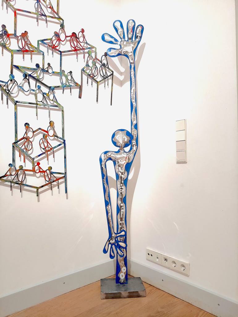 Original Expressionism Body Sculpture by Santi Flores