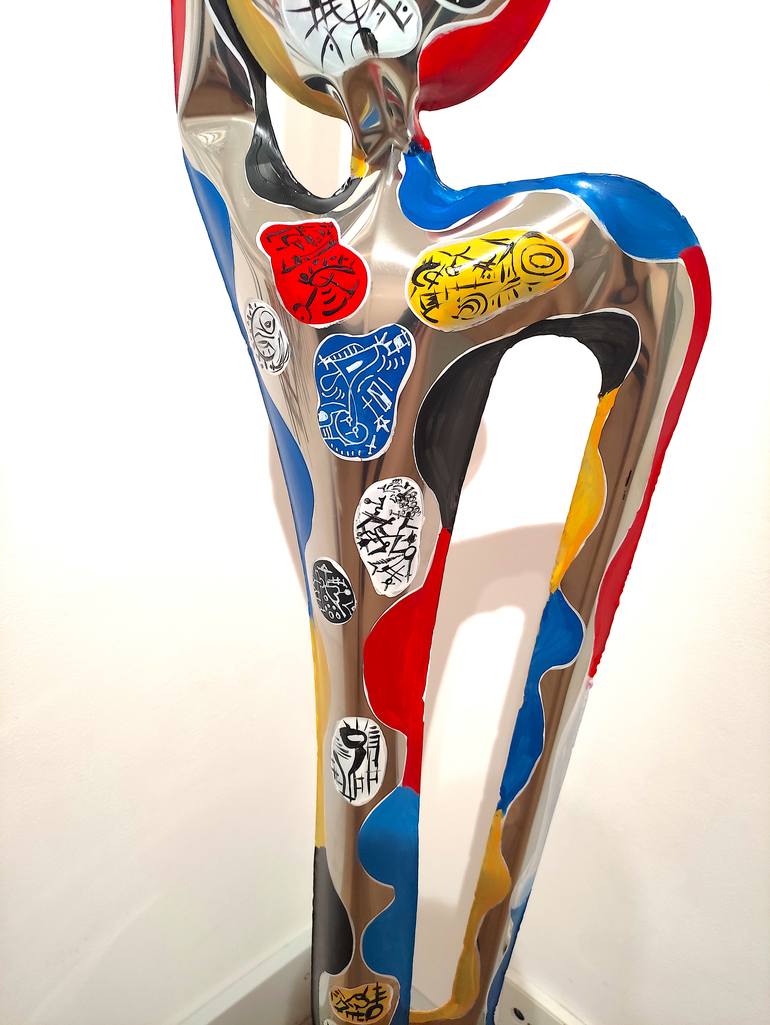 Original Conceptual People Sculpture by Santi Flores