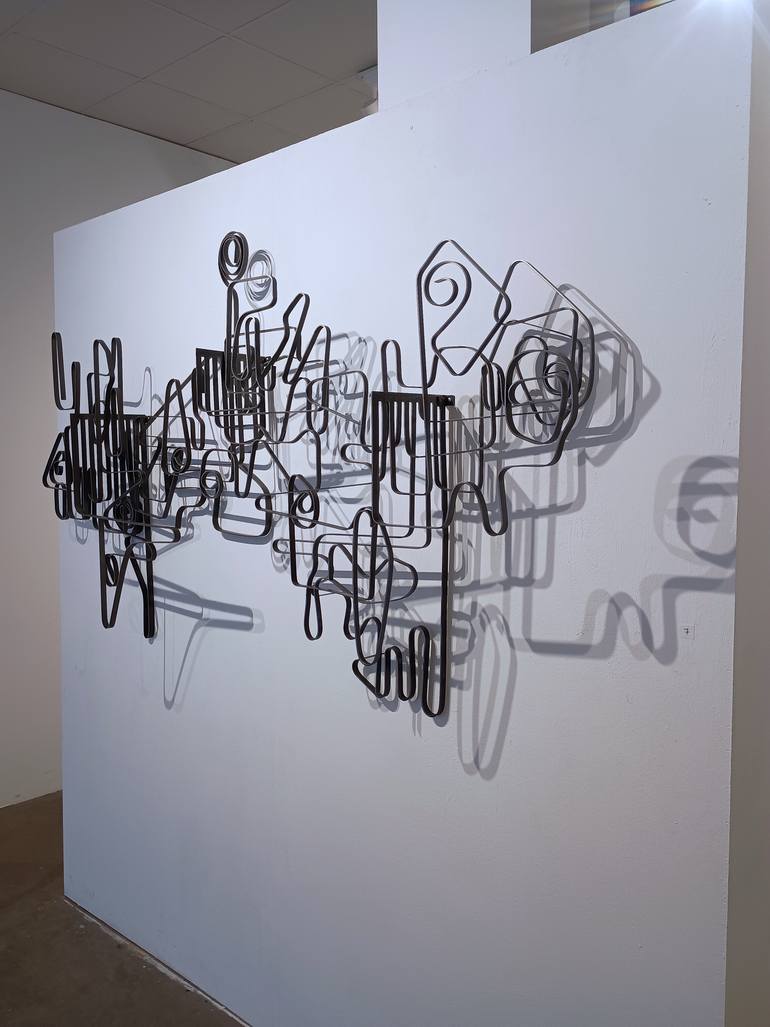 Original Abstract Expressionism Abstract Sculpture by Santi Flores