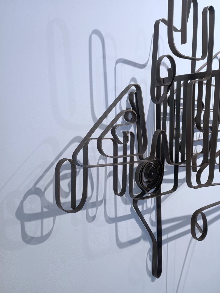 Original Abstract Expressionism Abstract Sculpture by Santi Flores