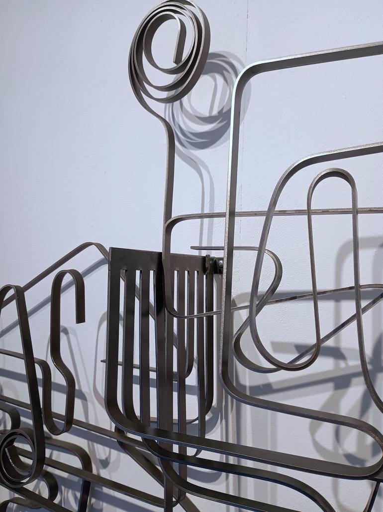 Original Abstract Expressionism Abstract Sculpture by Santi Flores