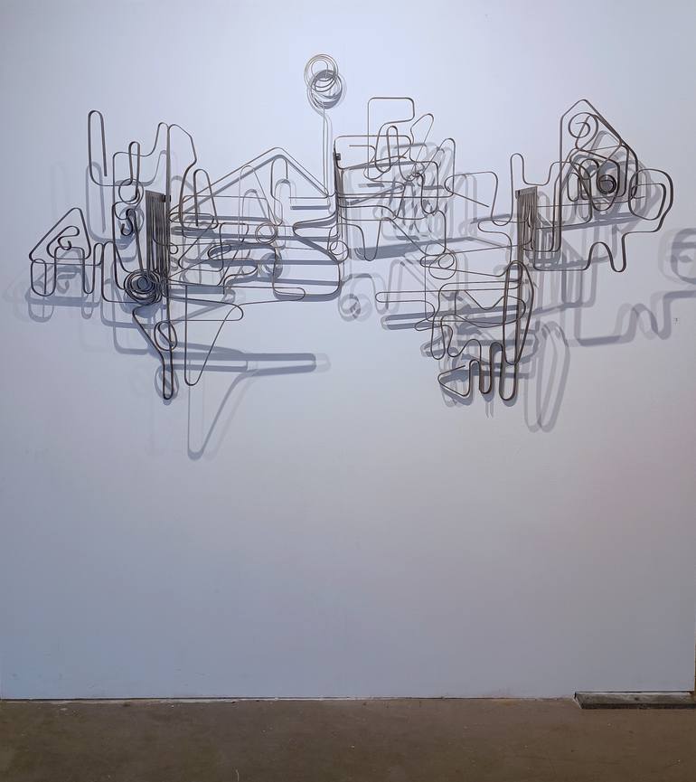 Original Abstract Expressionism Abstract Sculpture by Santi Flores