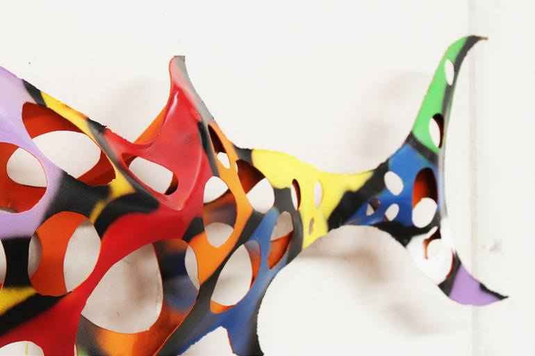 Original Abstract Expressionism Animal Sculpture by Santi Flores