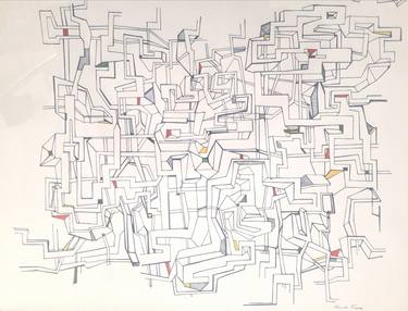 Print of Abstract Drawings by Santi Flores