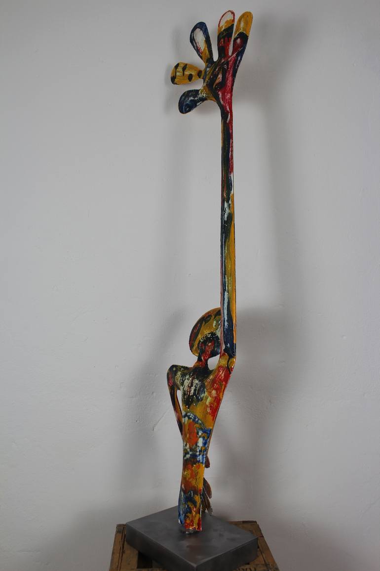 Original Abstract Sculpture by Santi Flores