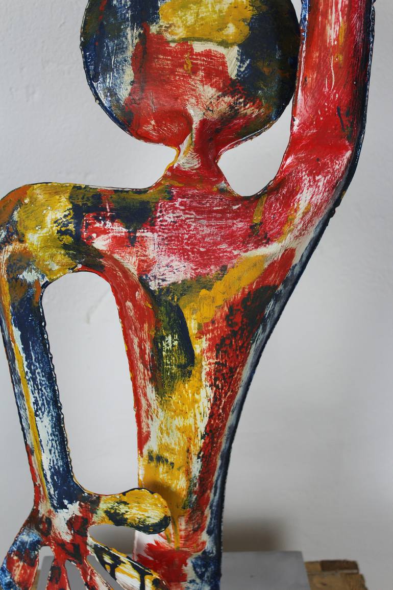 Original Abstract Expressionism Abstract Sculpture by Santi Flores