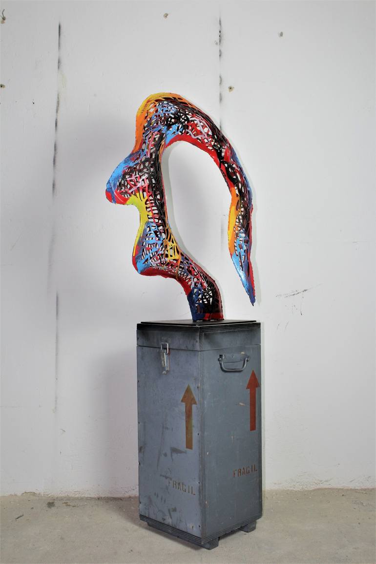 Original Expressionism People Sculpture by Santi Flores