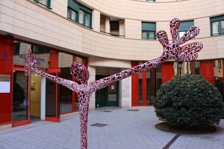 Original Expressionism People Sculpture by Santi Flores