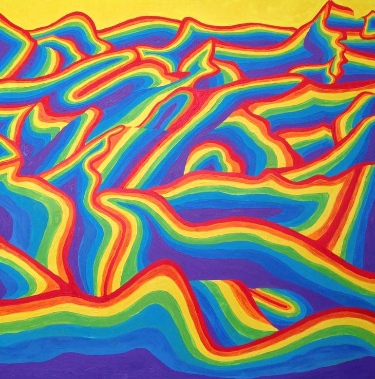 Mountains Painting by Olga Keles | Saatchi Art