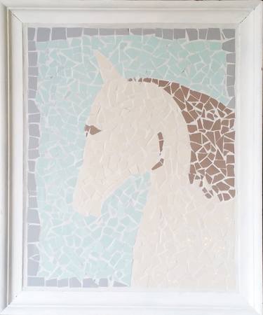 Pastel horse - mosaic thumb