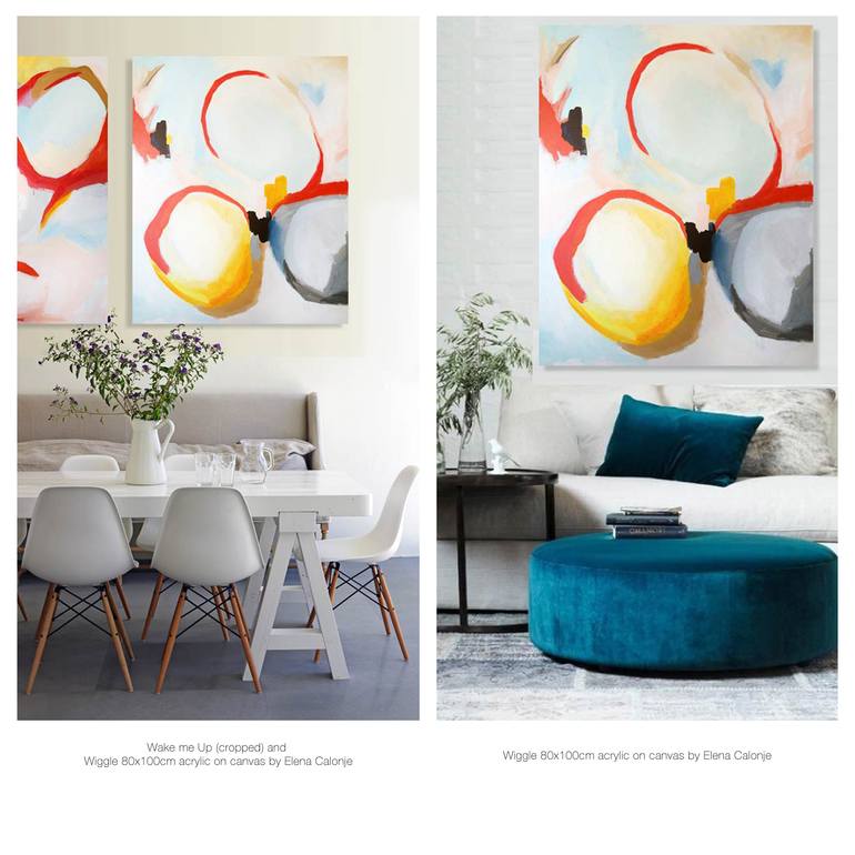 Original Abstract Expressionism Abstract Painting by Elena Calonje