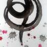 There is a powerful  love story hidden in . Sadly sad stories that lovers love each other remotely. 

paint, painting, ink, black, red, drops, ropes, ınkart, echoline, watercolour, art, conceptual, paper, hahnemühle