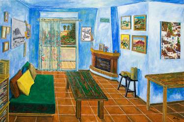 Original Expressionism Interiors Paintings by Daniel Formigo