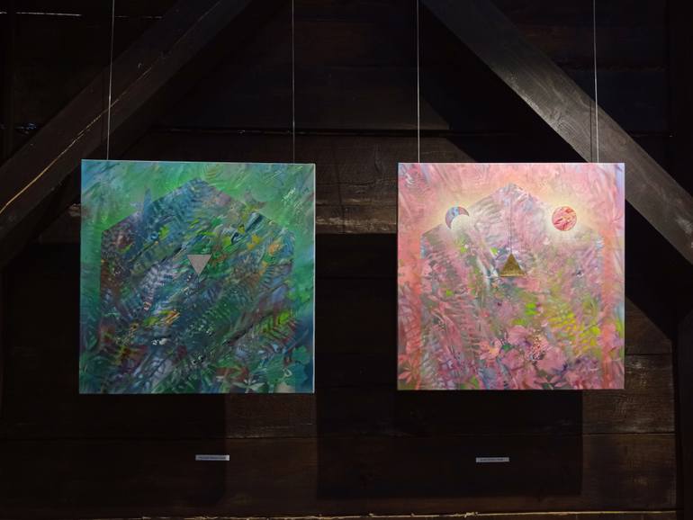 Original Expressionism Nature Painting by Serge Vasilendiuc