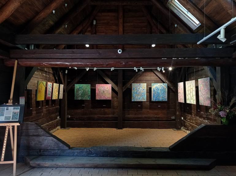 Original Expressionism Nature Painting by Serge Vasilendiuc