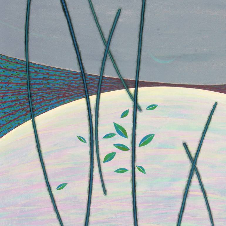 Original Abstract Expressionism Landscape Painting by Serge Vasilendiuc