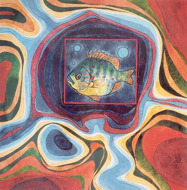 Print of Fish Paintings by Serge Vasilendiuc