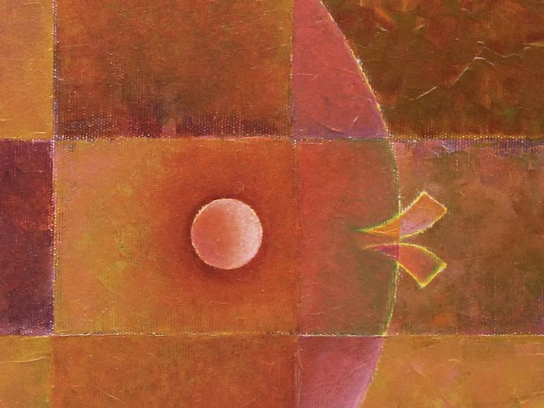 Original Abstract Geometric Painting by Serge Vasilendiuc