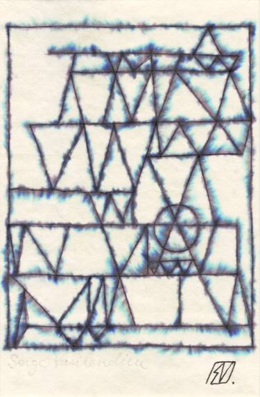 Print of Abstract Geometric Drawings by Serge Vasilendiuc