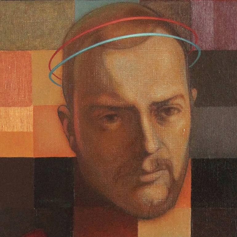 Original Portrait Painting by Serge Vasilendiuc