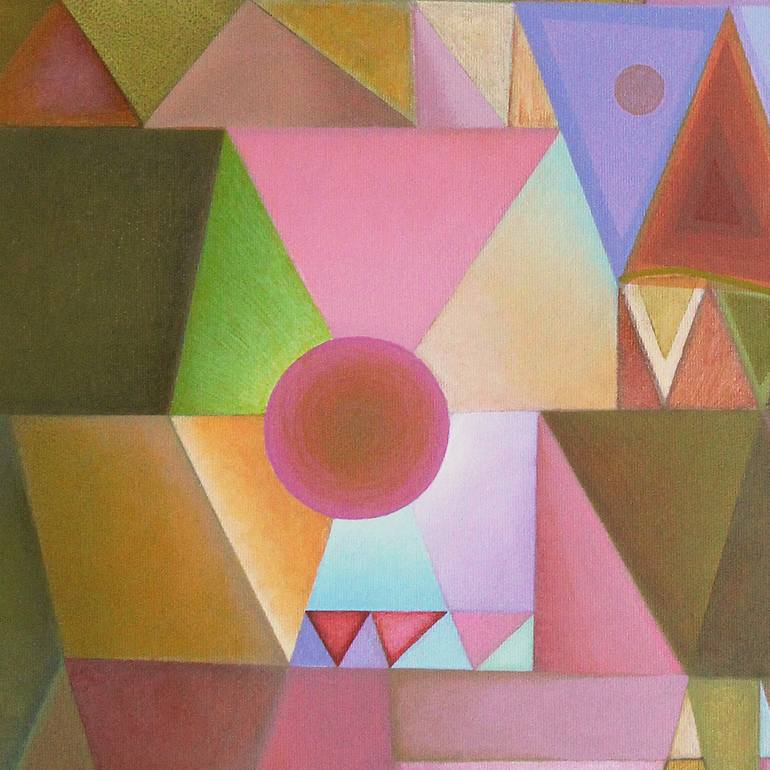 Original Geometric Painting by Serge Vasilendiuc