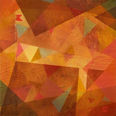 Original Abstract Geometric Paintings by Serge Vasilendiuc