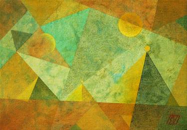 Original Abstract Geometric Paintings by Serge Vasilendiuc