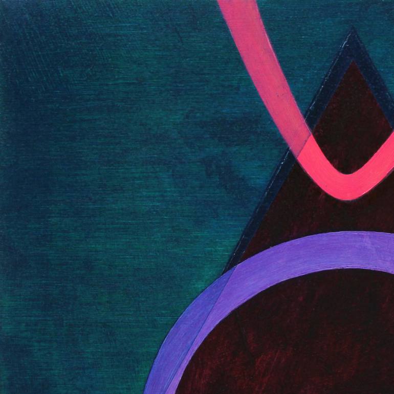 Original Conceptual Abstract Painting by Serge Vasilendiuc