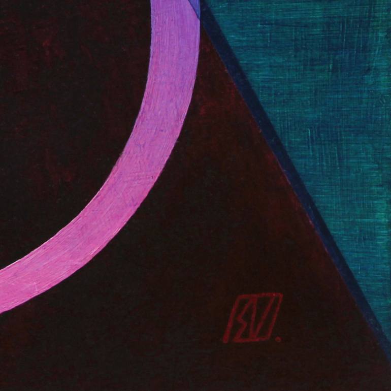 Original Conceptual Abstract Painting by Serge Vasilendiuc