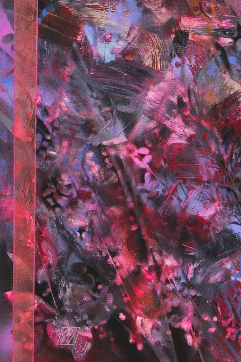 Original Conceptual Abstract Painting by Serge Vasilendiuc