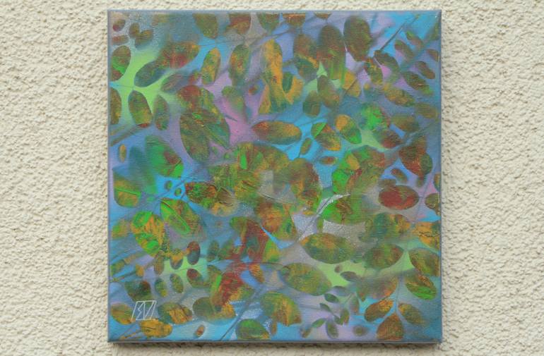 Original Abstract Expressionism Nature Painting by Serge Vasilendiuc