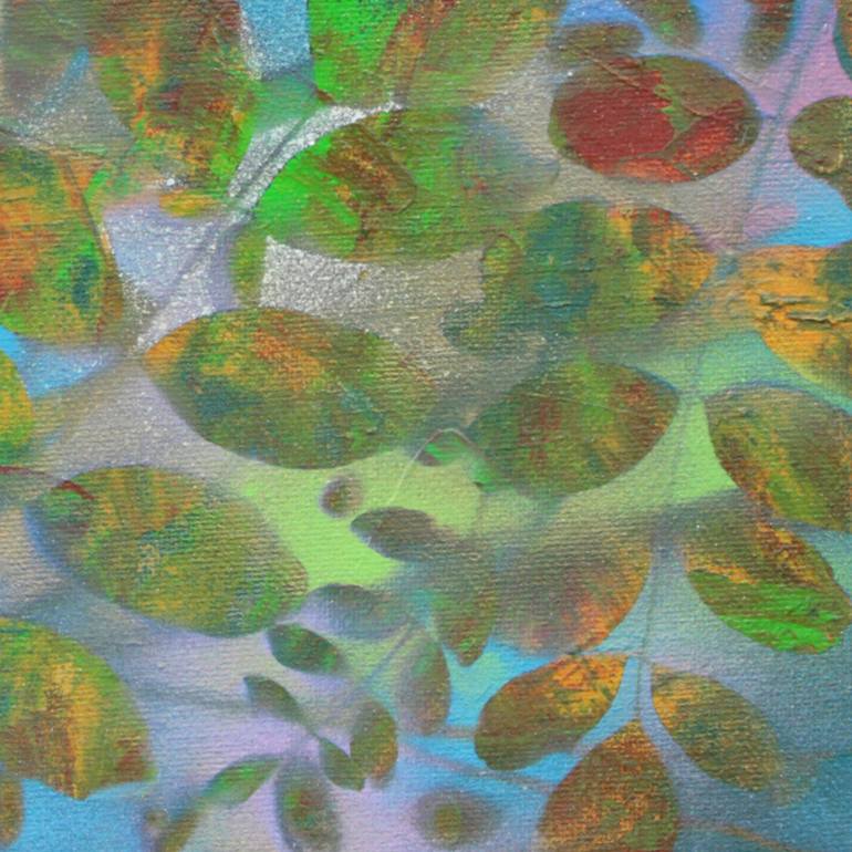 Original Abstract Expressionism Nature Painting by Serge Vasilendiuc