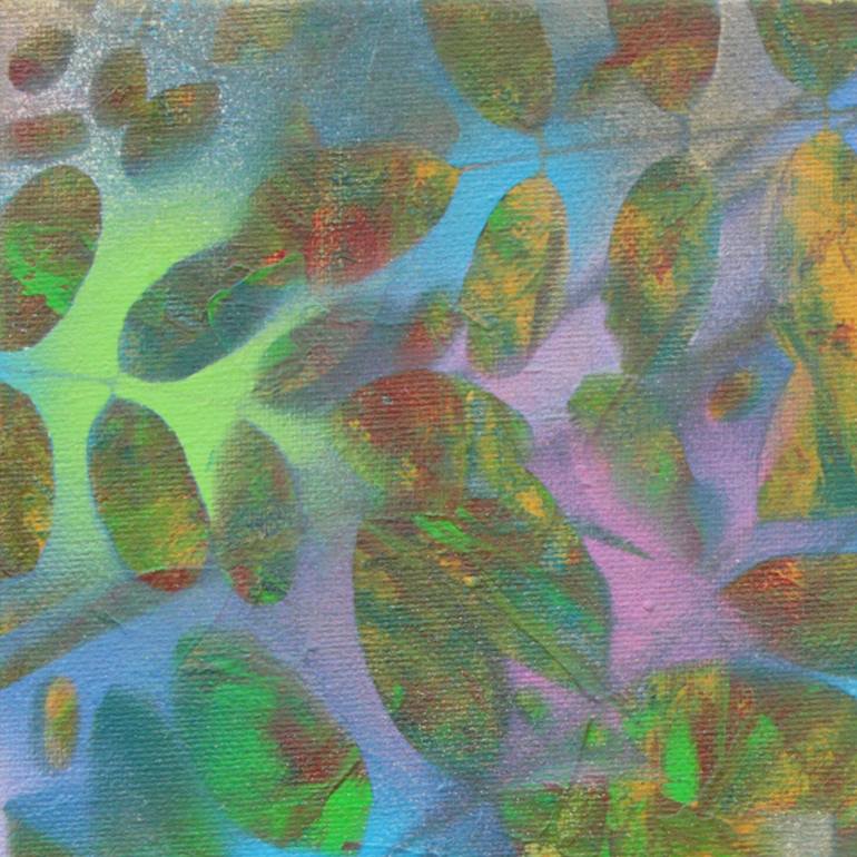 Original Abstract Expressionism Nature Painting by Serge Vasilendiuc