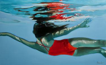 Print of Water Paintings by Christiane Rancelot