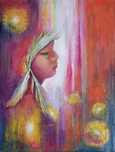 Original Women Painting by lydia harmata