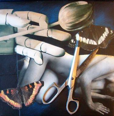 Original Figurative Nude Collage by Florin Firimita
