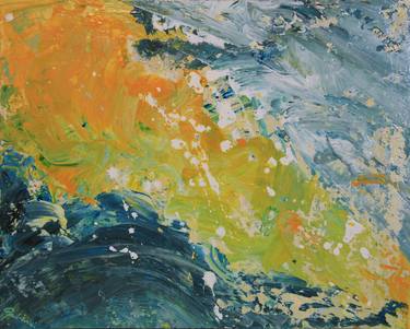 Print of Abstract Water Paintings by Juliana DeFrance