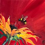 Bumble Sunflower by Juliana DeFrance
