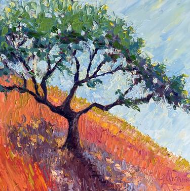 Original Impressionism Tree Paintings by Juliana DeFrance