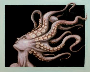 Original Conceptual Classical mythology Paintings by Moises Hergueta