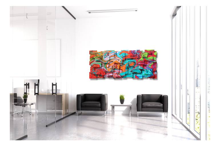 Original Cubism Abstract Sculpture by Karo Studios